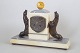 Louis Albert Carvin for F. Pellissier, art deco alabastur.Monumentalt fransk art deco bordur i ...