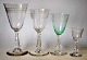 Clemens/Angelica vinglas, Holmegaard/Kastrup glasværk, 1900-1945, Danmark. Krystal glas ætsede ...