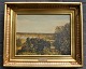 Brandt, Johannes Herman (1850 - 1926) Danmark: Landskab. Olie på lærred. Signeret verso på ...