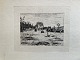 Bernhard Middelboe (1850-1931):Svensk landskab med kone 1886.Radering på papir.Sign.: BM ...