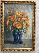 Ferdinand Borch (1879-1951):Blå krukke med morgenfruer 1916.Olie på lærred.Sign.: FBorch ...