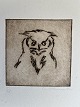 Ernst Hansen (1892-1968):"Ugle" 1920.Opus 89Radering på papir.Sign.: Ernst Hansen 1920 ...