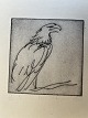 Ernst Hansen (1892-1968):"Galende Havørn" 1920.Radering på papir.Sign.: Ernst Hansen 1920 ...