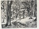 Knud Dybvad (1880-1948):Landskab Hestehaven 1926Gravure på papirSign.: Knud Dybvad ...