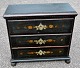 Danish baroque chest of drawers in painted pine, 18th century. With two ball legs in the front. ...