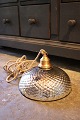 Sjælden , stor antik 1800 tals vaflet fattigmandssølv loftslampe med en rigtig fin gammel ...