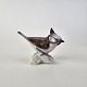 Lile figur i porcelæn med motiv af en topmejse. Nr 77Producent Lyngby Porcelæn, ...