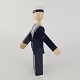Figur af marinesoldat, af malet bøgetræ.I original kasse og pose.Producent Kay ...