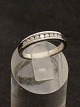 14 karat hvid guld ring størrelse 54-55 med adskillige diamanter emne nr. 639629