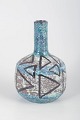 Ingrid Atterberg for Upsala-Ekeby, vase.Kugleformet vase i glaseret keramik med kraftigt ...