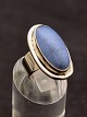 Sterling sølv vintage ring størrelse 53 med lyseblå sten stemplet sterling Denmark emne nr. 639738