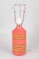 Aldo Londi for Bitossi, bordlampe.Dekorativ bordlampe i keramik med cylindrisk form, udført ...