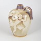 Gunnar Nylund for ALP Lidköping, flambévase med Dahl-dekor.Hånddrejet art deco-vase i stentøj ...