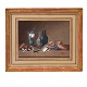 Johann Rudolf Lelong, 1779-1814, gouacheSigneret "Lelong"Stilleben med blomstervase, ...