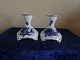 Blue Flower Curved with gold Danish porcelain. Pair of candlesticks 10.5cm