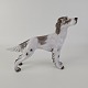 Figur af porcelæn med motiv af en setter hund. Nr 089.Formgiver Dahl JensenProducent ...