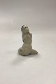 Royal Copenhagen Figur af Den lille Havfrue No. 212/266. Designet af Aage Erhardt. Mat uglaseret ...
