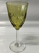 Serges mosgrønt hvidvin, Val Saint Lambert Glas / Holmegaard.Højde:  cm. 15 cm.Diameter: ...