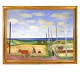Jens Søndergaard maleriJens Søndergaard, 1895-1957, olie på lærredMotiv i form ...