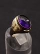 8 karat guld ring størrelse 54 med ametyst fra guldsmed Jens Aagaard Svendborg emne nr. 640688