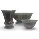 JUST ANDERSEN (1884-1943). Jardiniere af patineret diskometal. Stemplet Just Andersen model ...