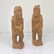 Pauline Alaufesen. Grønlandica. Figurer af udskåret træ.Signeret PA i bunden (Pauline ...