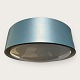Fog & Mørup Blågård loftlampe i støvet blå, metal og plast, design Jørgen Bo og Karen og Ebbe ...