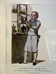 Costumes in Copenhagen, A Distiller, framed older print from Lahde, Gothersgade 125, Copenhagen, ...