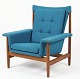 Stol lænestol i teak. Flotte former. Formentlig France&SonLevering:Jylland/Fyn ...