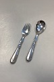 Georg Jensen Sølv Nordisk Salat Sæt No. 136Måler 22,5 cm / 8.86 inchSamlet Vægt 197 g / ...