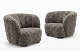 Super rare pair of Easy Chairs by Viggo Boesen for Slagelse Møbelværk. 1930s. upholstered in ...