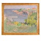 Kjeld Hansen, 1919-2012, olie på lærredKystparti, BornholmSigneret og dateret 1947Lysmål: ...