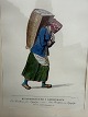 Costumes in Copenhagen, A Bread Woman from Lyngbye - Eine Brodfrau von Lÿngbÿe, framed older ...