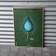 Plakat fra Brainchild, sat i metalramme, med motiv af "Dråben". Serie med udgangspunkt i ...