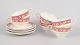 Marlborough Royal Petal, sæt med seks tekopper og underkopper.Klassisk engelsk porcelænsstel ...
