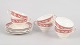 Marlborough Royal Petal, sæt med seks tekopper og underkopper.Klassisk engelsk porcelænsstel ...