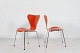 Arne Jacobsen (1902-1971)7'er stabelstole nr. 3107 med original orange lakProducent: ...