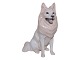 Sjælden Royal Copenhagen hundefigur, Husky.Af fabriksmærket ses det, at denne er produceret ...
