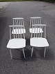 4 x Vintage FDB J77 spisebordstole Model J77Designet af Folke PålssonEr malet hvid efter ...