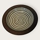Bornholmsk keramik, Michael Andersen, Rundt fad, 25cm i diameter, Nr. 6140-3 *Pæn stand*