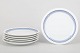 Lyngby/Danild, sæt med seks frokosttallerkener.Sæt med seks frokosttallerkener i porcelæn ...