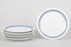 Lyngby/Danild, sæt med seks frokosttallerkener.Sæt med seks frokosttallerkener i porcelæn ...