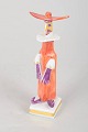 Peter Strang for Meissen, miniature figur.Håndmalet miniaturefigur i porcelæn med ...