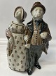 Bing & Grøndahl stentøjsfigur,  Mand og Kone.Dekorationsnummer 7208 JC.Design Gudrun ...
