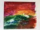 Lars Bertle (1925-2026):Komposition Gouache på papir isat passepartout.Sign.: BERTLEUden ...