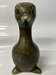 Knud Basse lappedykker unge Figur i Brun Glaseret KeramikProduceret i Danmark i ...