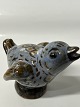 L. Hjorth Bornholmsk keramik, Fugl.Dekorationsnummer Z6.Højde 5,6 cm.Længde 6,5 ...