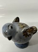 L. Hjorth Bornholmsk keramik, Fugl.Dekorationsnummer Z6.Højde 5,6 cm.Længde 6,0 ...