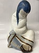 Lladro, Stor Spansk figur: Eskimopige.Højde 30,0 cm.Perfekt stand.