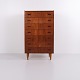 Teak kommode med 7 skuffer fra 1960’erne. Dansk design med funktionel opbevaring, flotte ...